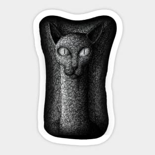 Spooky Cat Sticker